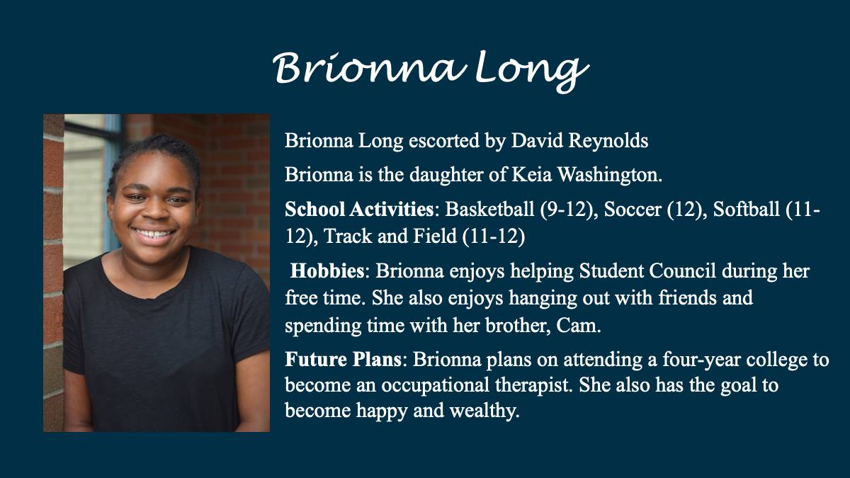 Brionna Long - Homecoming Court 2022