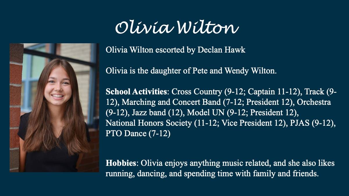 Olivia Wilton - Homecoming Court 2022