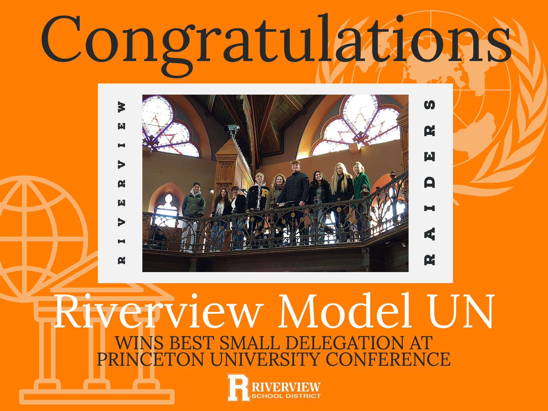 Riverview Model UN Team. Graphic From Nov. Conference at Princeton University