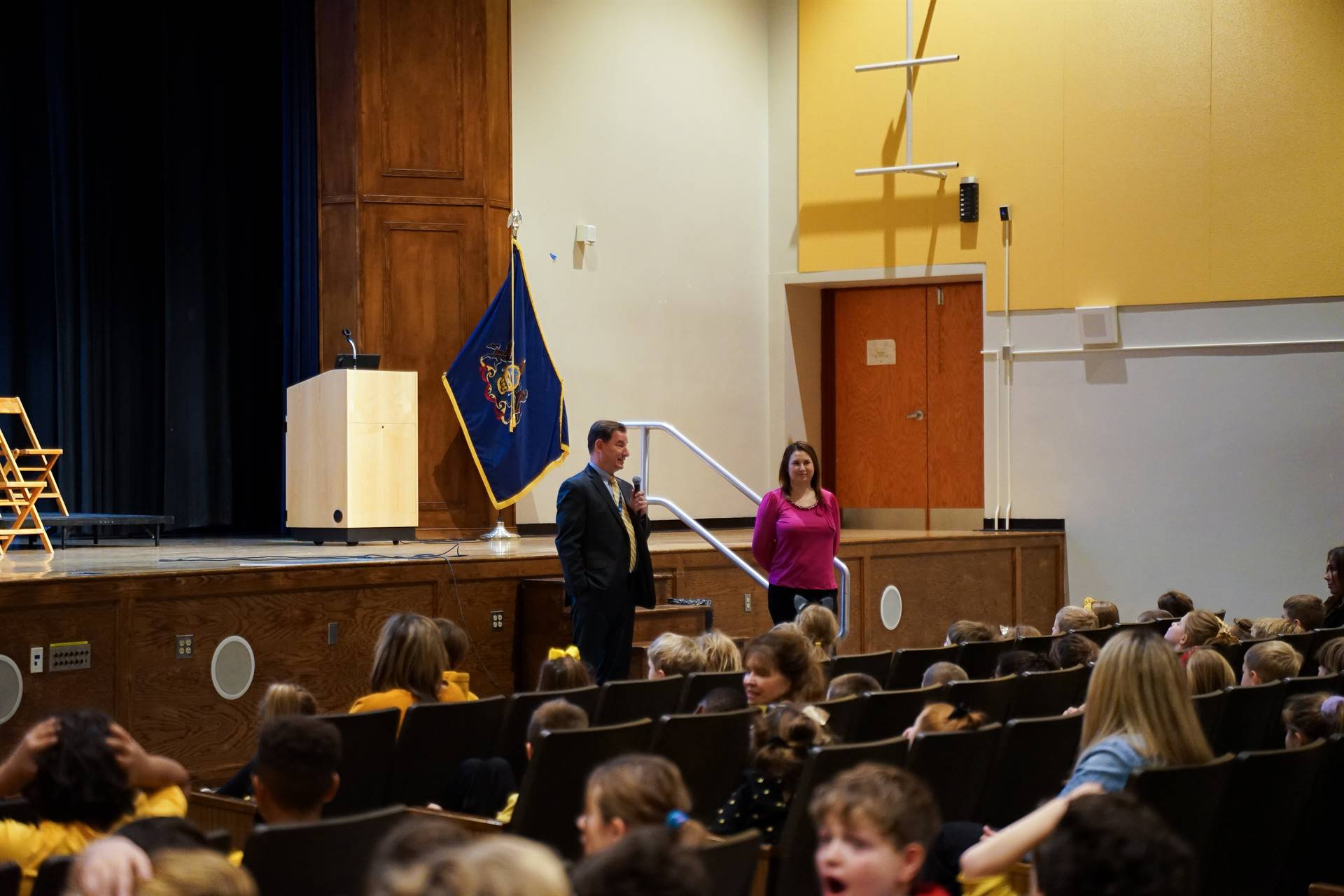 KDKA Meteorologist Falicia Woody at Tenth Street Elementary