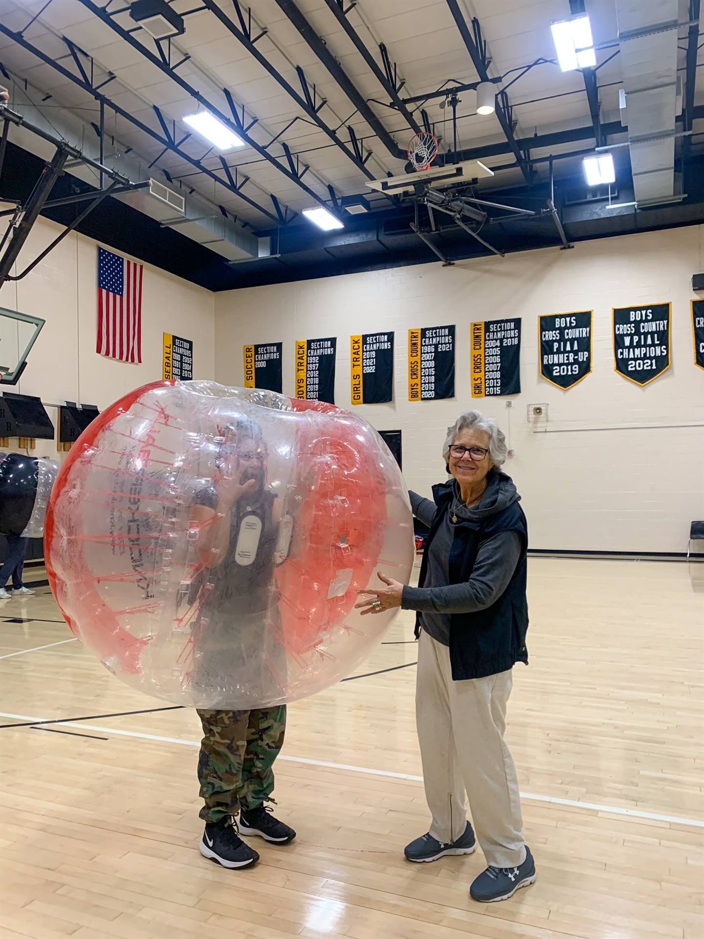 Knockerballs in PE at Riverview Jr-Sr High School