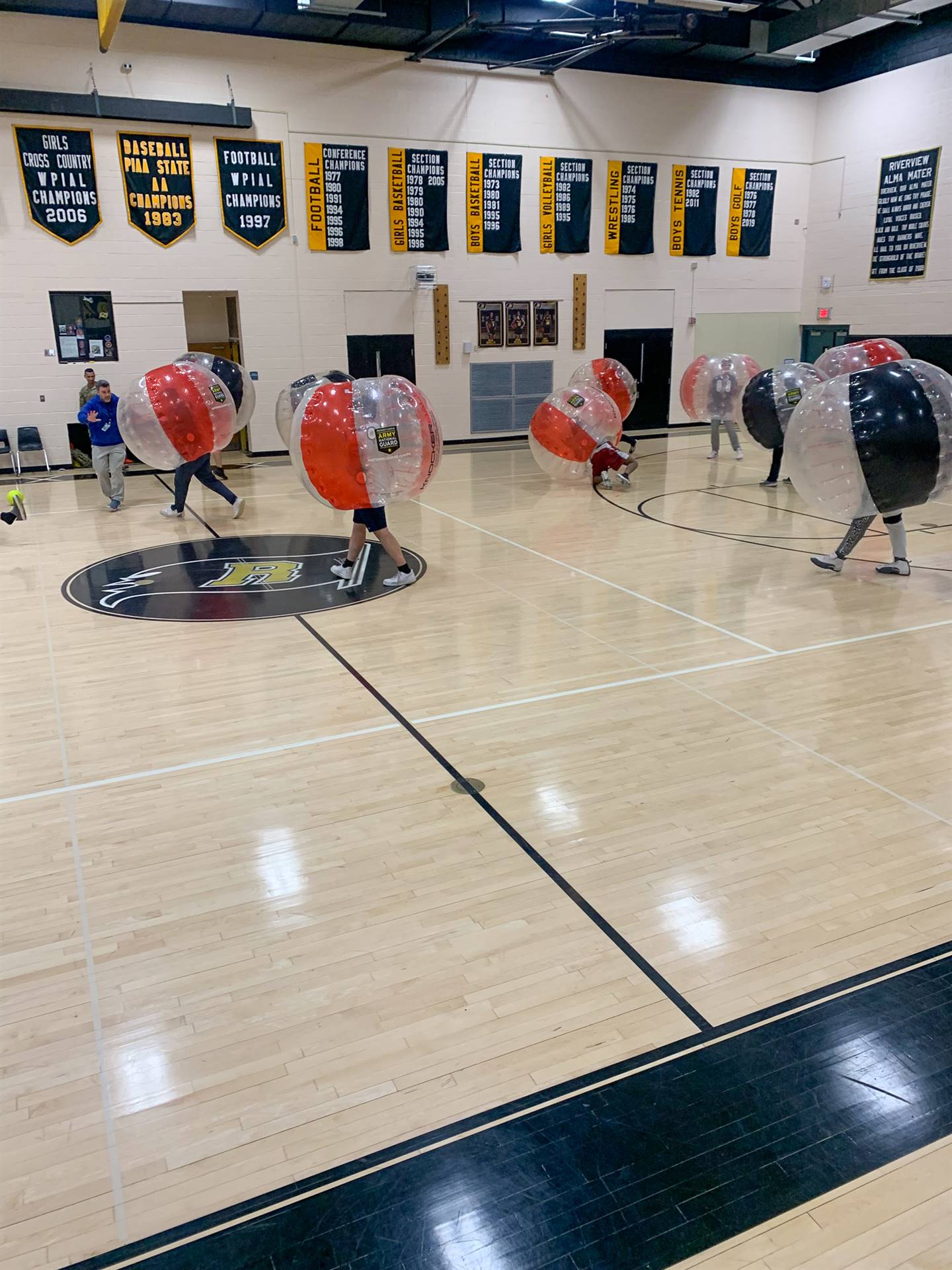 Knockerballs in PE at Riverview Jr-Sr High School