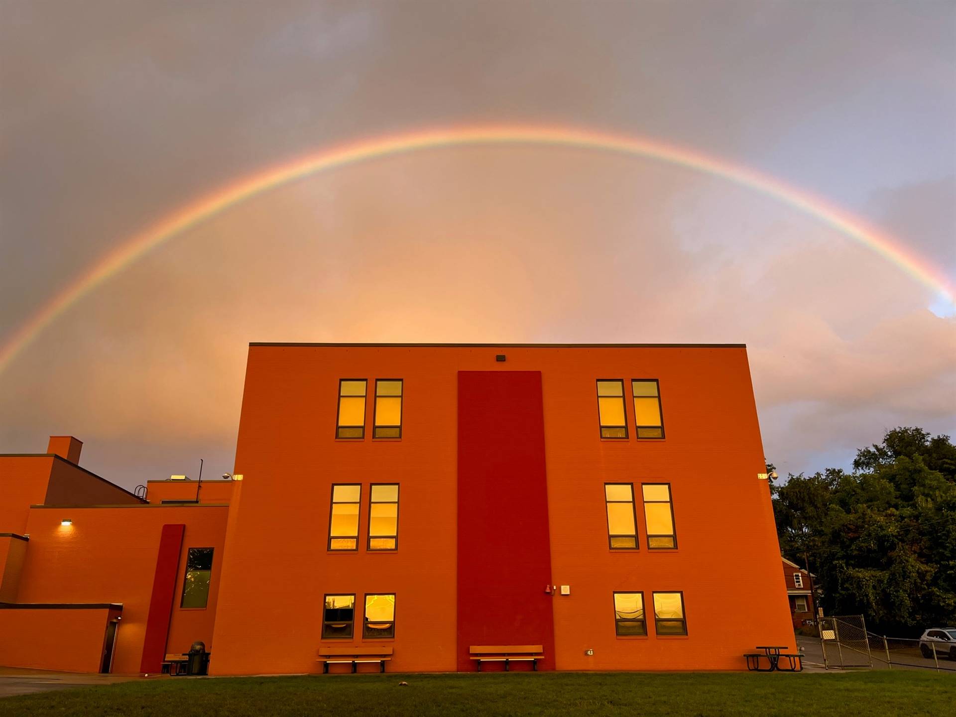 Rainbow over Verner